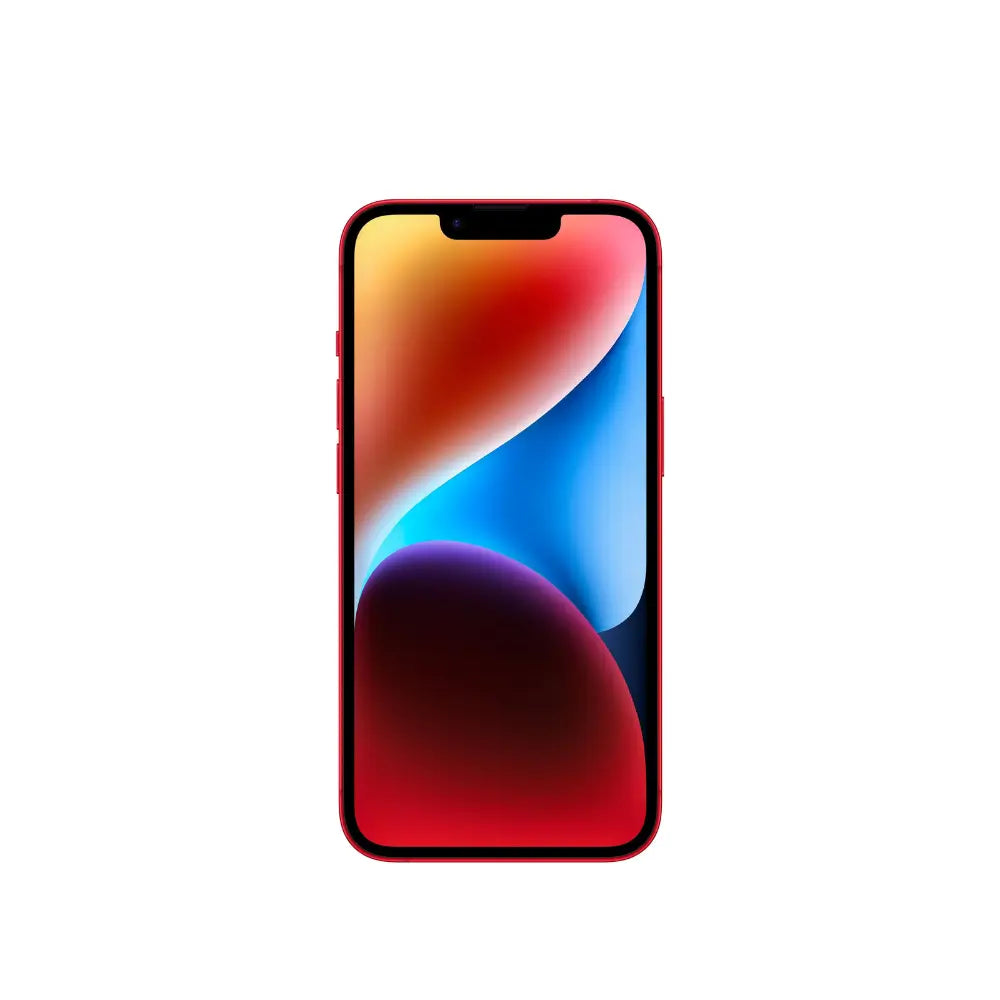 iPhone 14 semi nuevo color rojo, vista pantalla frontal – nixBlix Colombia #Color_Rojo