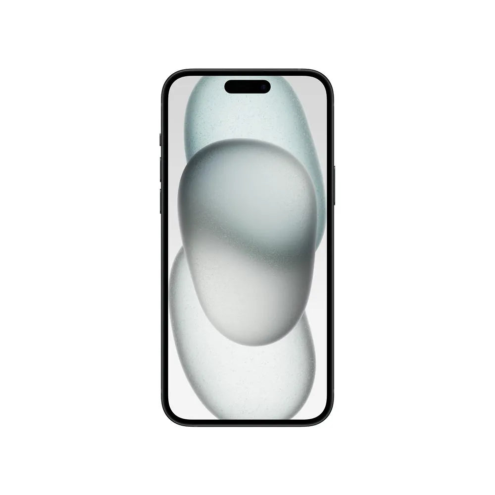 iPhone 15 Plus semi nuevo color negro, vista pantalla frontal – nixBlix Colombia #Color_Negro