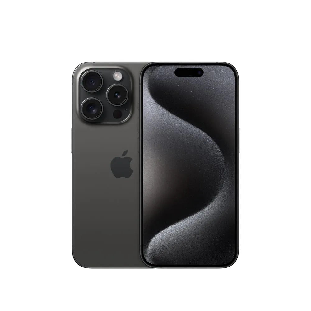 iPhone 15 Pro semi nuevo color titanio negro, vista frontal – nixBlix Colombia #Color_Titanio Negro