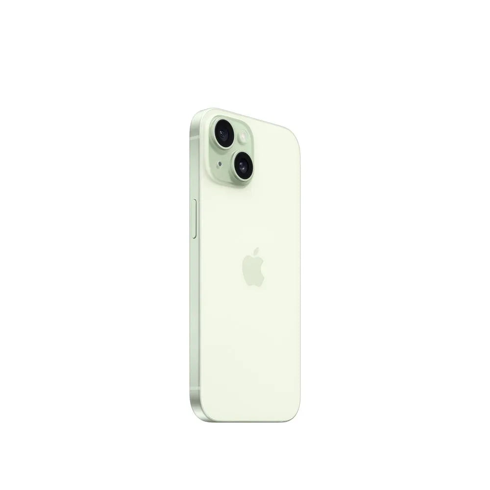 iPhone 15 semi nuevo color verde, vista lateral – nixBlix Colombia #Color_Verde