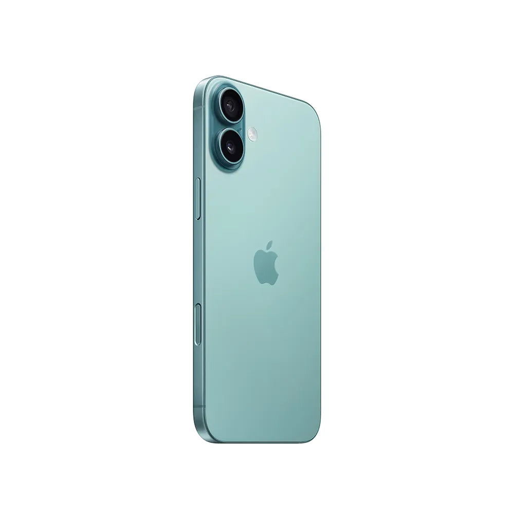 iPhone 16 Plus semi nuevo color verde azulado, vista lateral – nixBlix Colombia #Color_Verde Azulado
