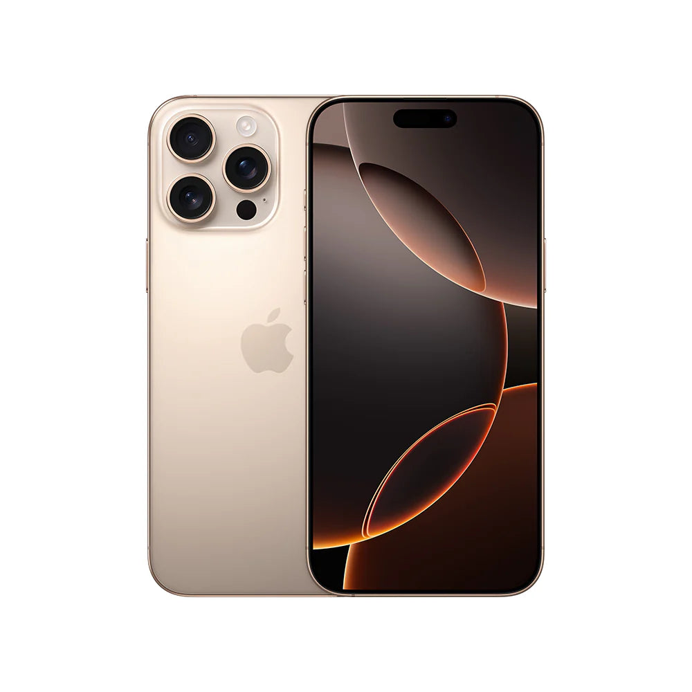 iPhone 15 Pro Max semi nuevo color titanio del desierto, vista frontal – nixBlix Colombia #Color_Titanio del Desierto