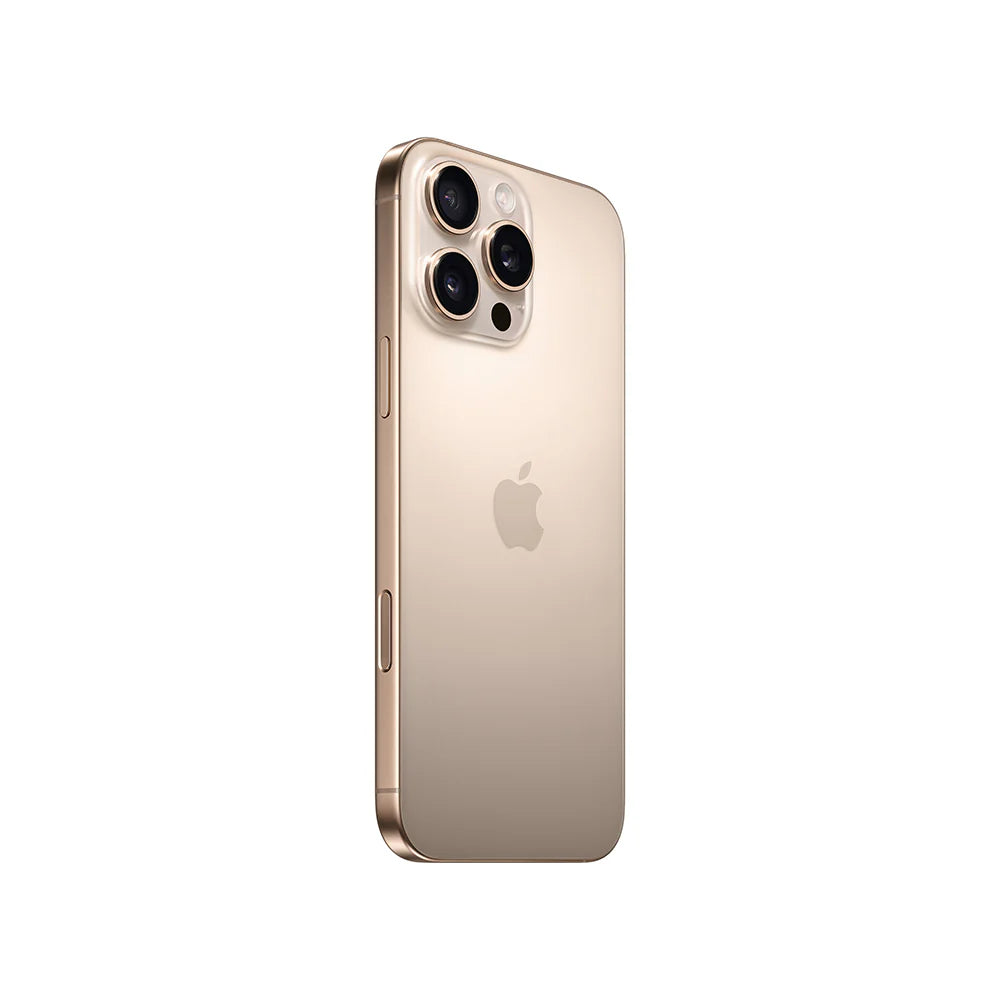 iPhone 16 Pro Max semi nuevo color titanio del desierto vista lateral - nixBlix Colombia #Color_Titanio del Desierto