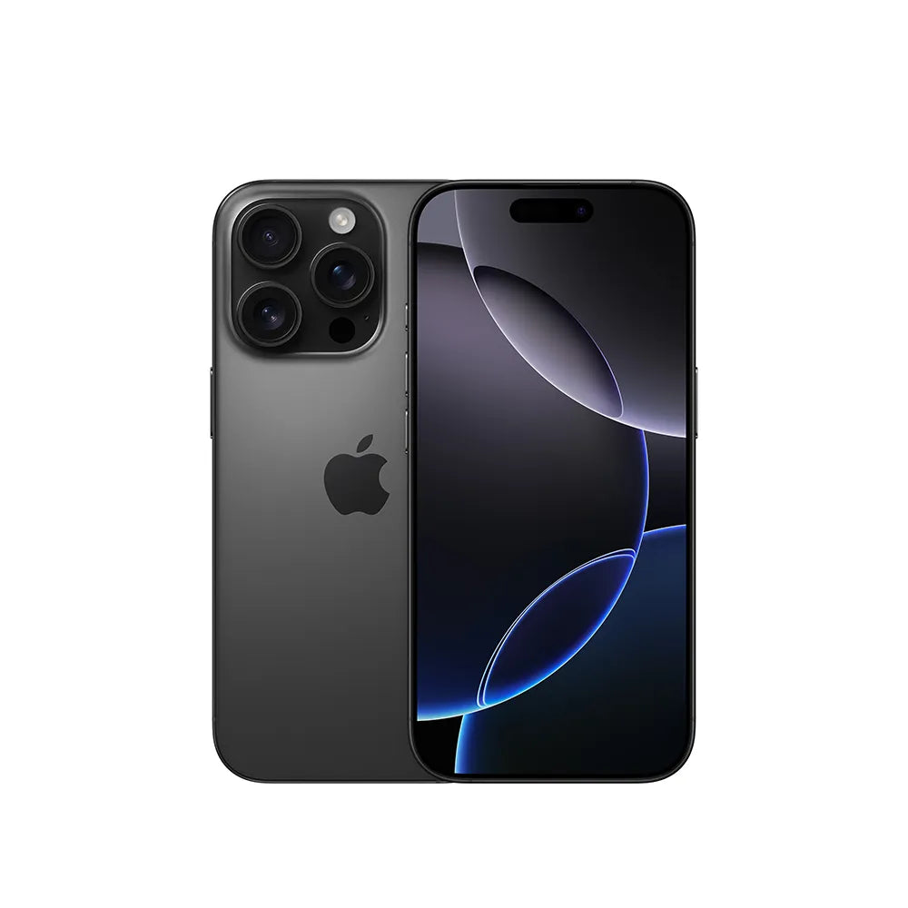 iPhone 16 Pro semi nuevo color titanio negro, vista frontal – nixBlix Colombia #Color_Titanio Negro