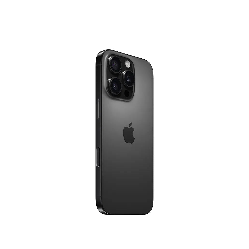 iPhone 16 Pro semi nuevo color titanio negro vista lateral - nixBlix Colombia #Color_Titanio Negro