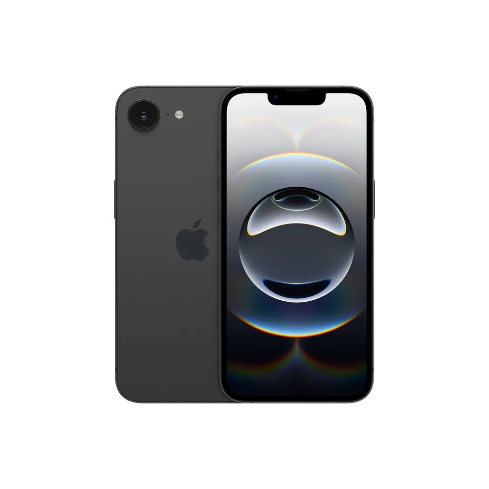 iPhone 16e semi nuevo color negro, vista frontal – nixBlix Colombia #Color_Negro