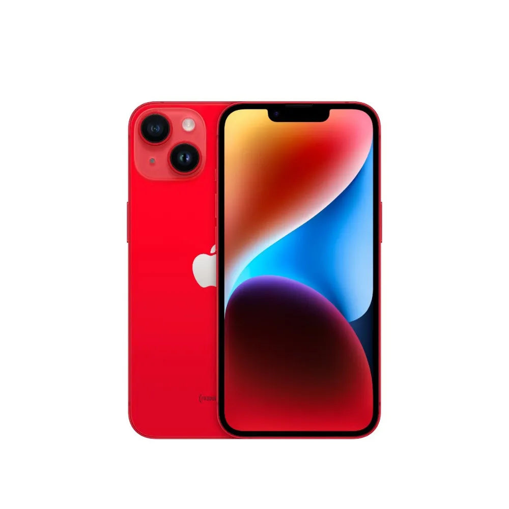iPhone 14 semi nuevo color rojo, vista frontal – nixBlix Colombia