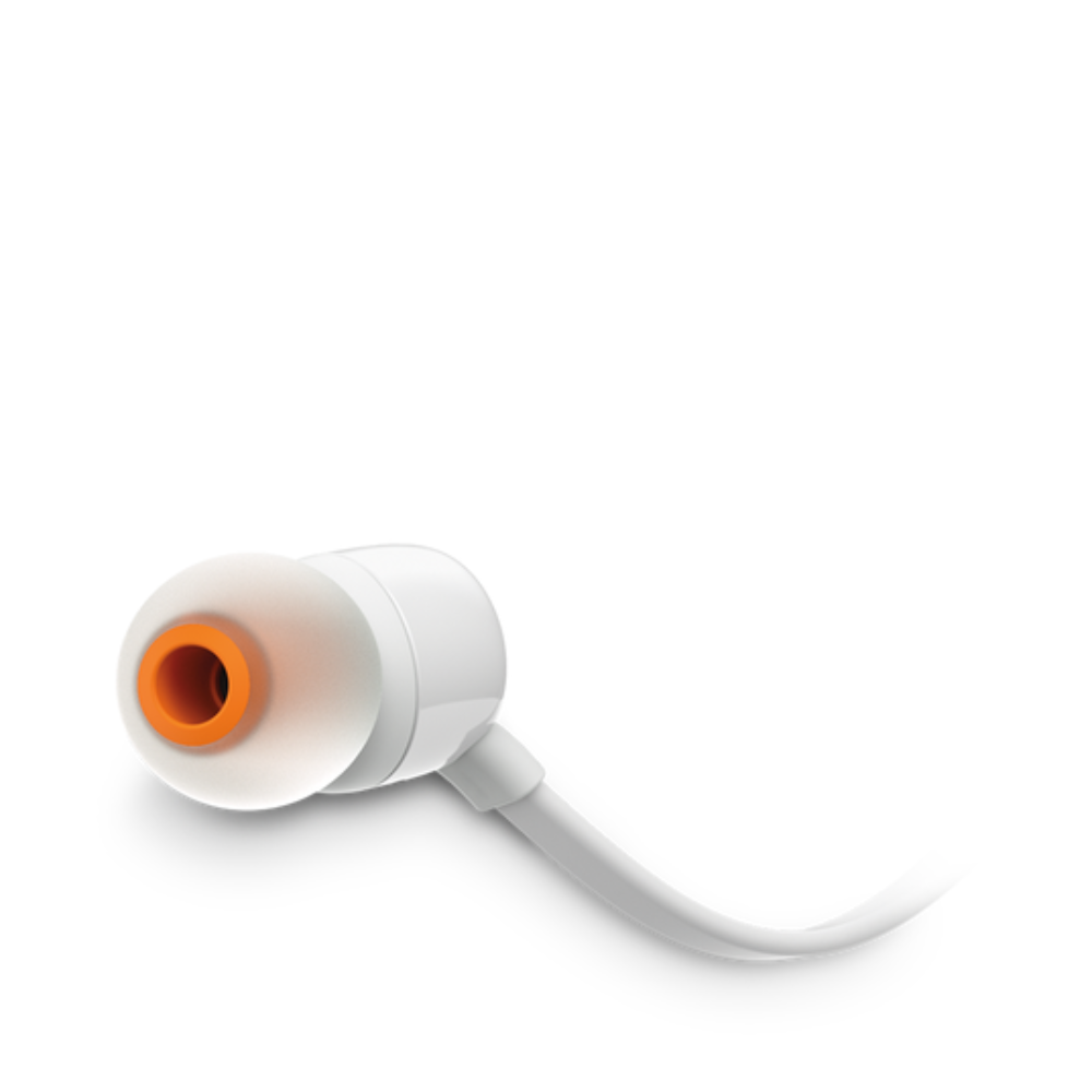 Audífonos JBL Alámbricos In Ear Manos Libres T110 - Blanco