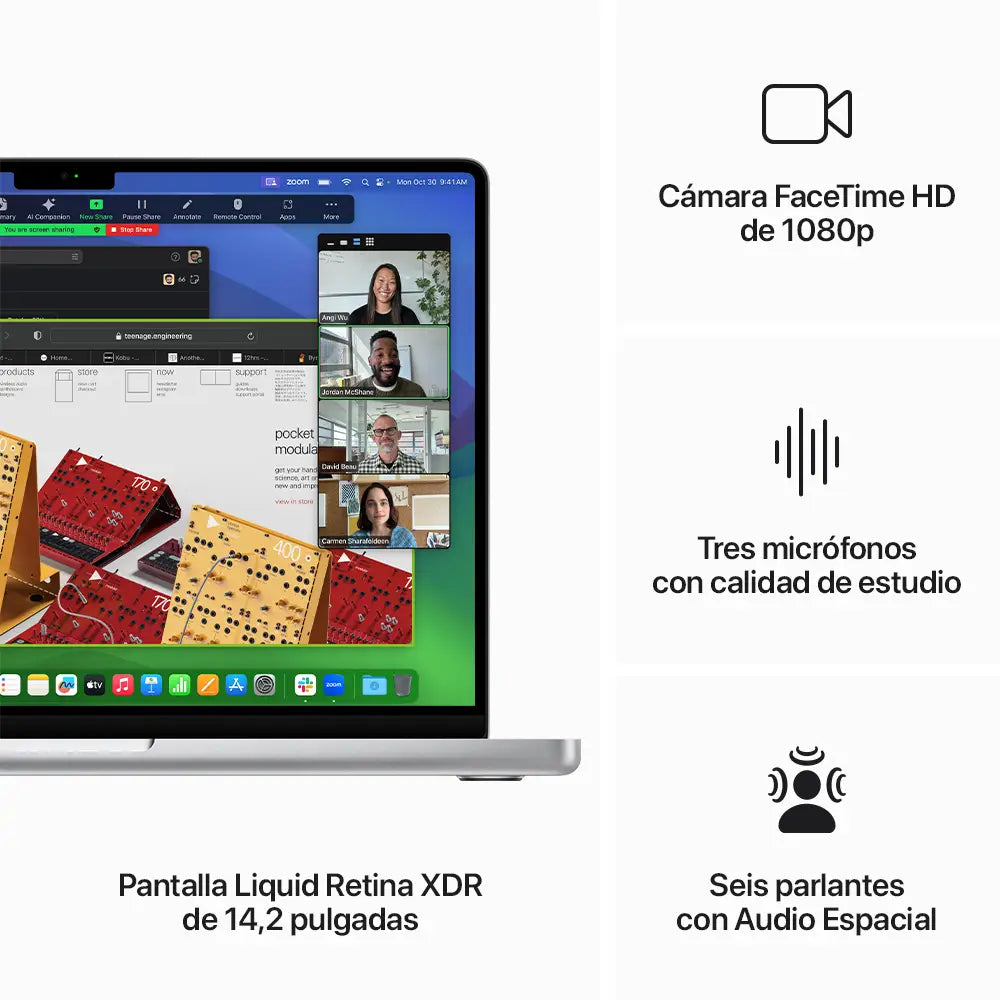 MacBook Pro 14 Chip M3 semi nuevo - Plata